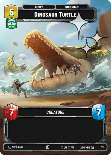 Dinosaur Turtle (33) (Foil) (33) [Ashes of the Empire Weekly Play Promos]