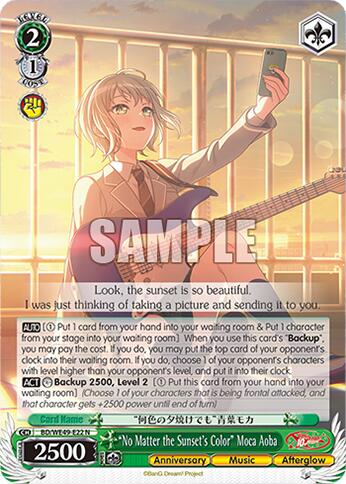 "No Matter the Sunset's Color" Moca Aoba (BD/WE49-E22) [BanG Dream! 10th Anniversary! Premium Booster]