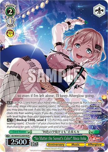 "No Matter the Sunset's Color" Moca Aoba (BD/WE49-E22BDR) [BanG Dream! 10th Anniversary! Premium Booster]