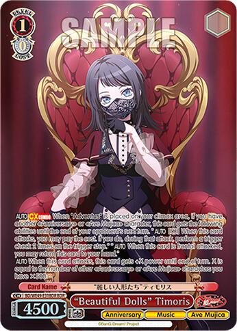 "Beautiful Dolls" Timoris (BD/WE49-E31BDR) [BanG Dream! 10th Anniversary! Premium Booster]