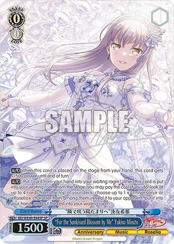 "For the Sunkissed Blossom by Me" Yukina Minato (BD/WE49-E44SP) [BanG Dream! 10th Anniversary! Premium Booster]