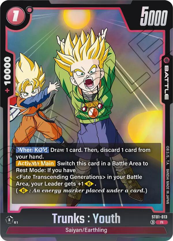 Trunks : Youth (ST01-013) [Story Booster 01]