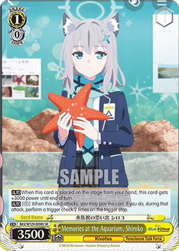 Memories at the Aquarium, Shiroko (SR) (BAV/W129-E008S) [Blue Archive The Animation]