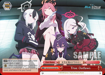 True Outlaws (RRR) (BAV/W129-E069R) [Blue Archive The Animation]