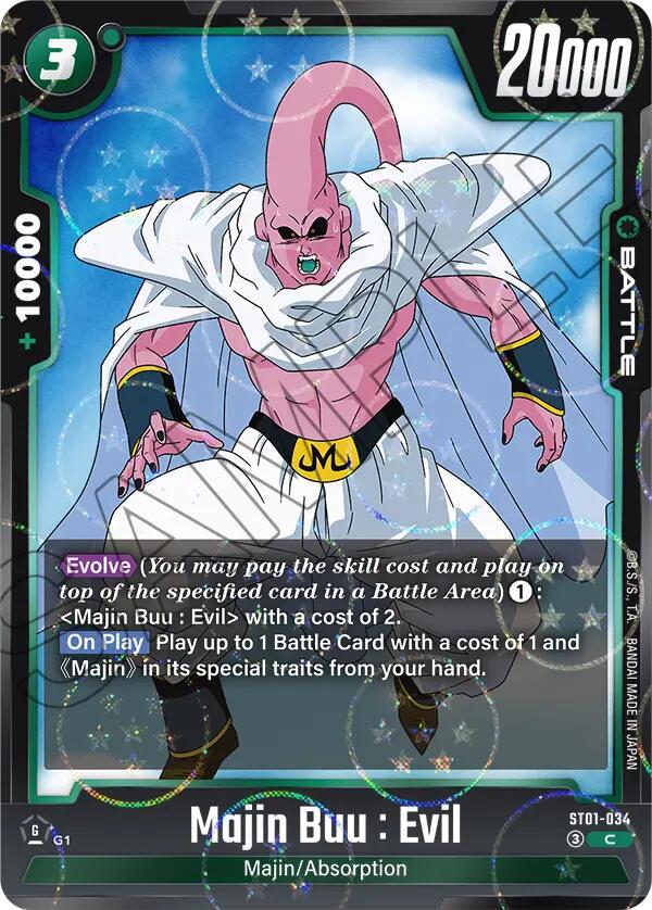 Majin Buu : Evil (ST01-034) (Dragon Ball Pattern) [Story Booster 01]