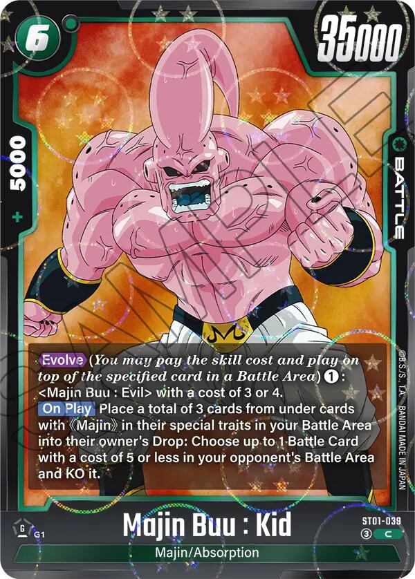 Majin Buu : Kid (ST01-039) (Dragon Ball Pattern) [Story Booster 01]