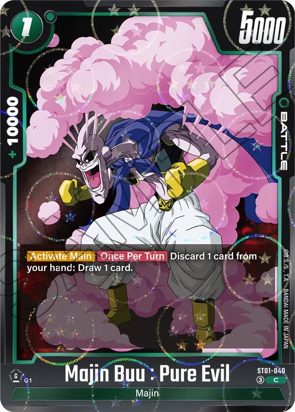 Majin Buu : Pure Evil (ST01-040) (Dragon Ball Pattern) [Story Booster 01]
