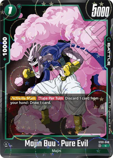 Majin Buu : Pure Evil (ST01-040) (Dragon Ball Pattern) [Story Booster 01]