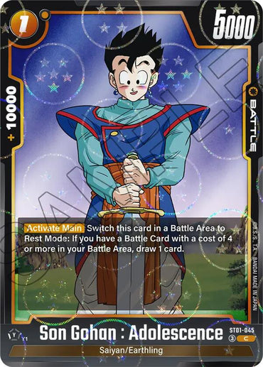 Son Gohan : Adolescence (ST01-045) (Dragon Ball Pattern) [Story Booster 01]