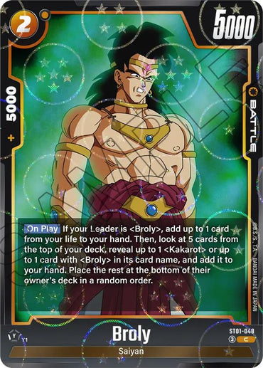 Broly (ST01-048) (Dragon Ball Pattern) [Story Booster 01]
