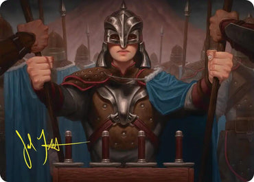 Bard's Attendant Art Card (Gold-Stamped Signature) [The Hobbit Art Series]
