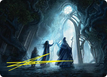 Uncover the Moon-Letters Art Card (Gold-Stamped Signature) [The Hobbit Art Series]