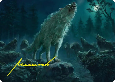 Reverent Howl Art Card (Gold-Stamped Signature) [The Hobbit Art Series]