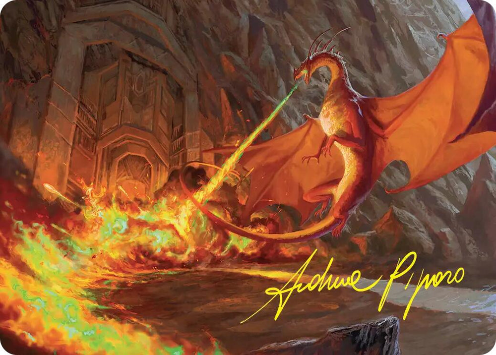 Smaug's Fury Art Card (Gold-Stamped Signature) [The Hobbit Art Series]