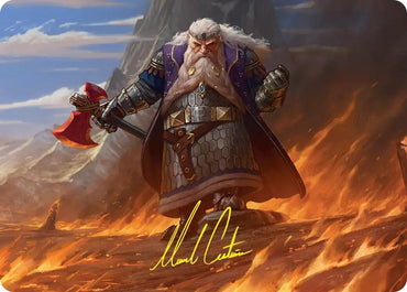 Dain of the Ancient Halls Art Card (Gold-Stamped Signature) [The Hobbit Art Series]