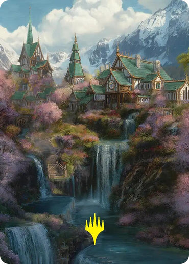 Rivendell Art Card (Gold-Stamped) [The Hobbit Art Series]