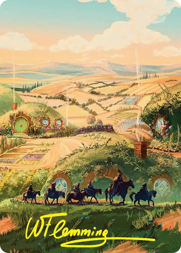 Plains Art Card (Gold-Stamped Signature) [The Hobbit Art Series]