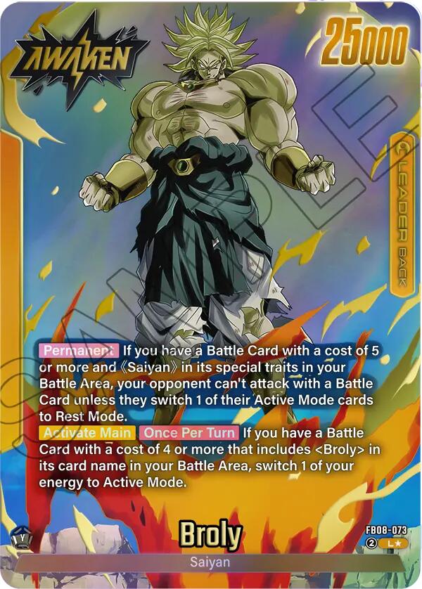 Broly (FB08-073) (Alternate Art) [Story Booster 01]