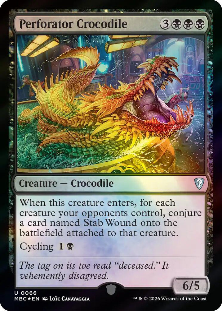 Perforator Crocodile [Mystery Booster: Commander Edition]