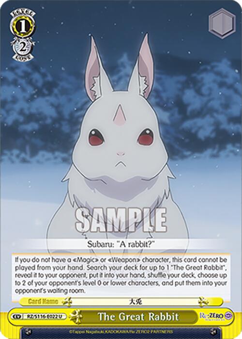 The Great Rabbit (RZ/S116-E022) [Re:ZERO -Starting Life in Another World- Vol.3]