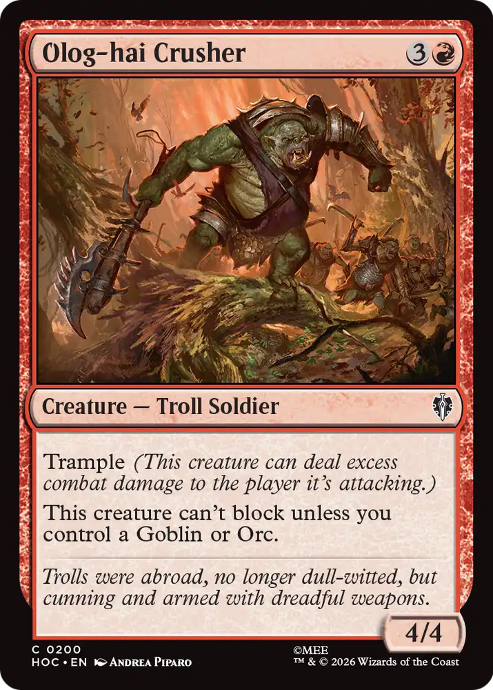 Olog-hai Crusher [The Hobbit: Eternal-Legal]