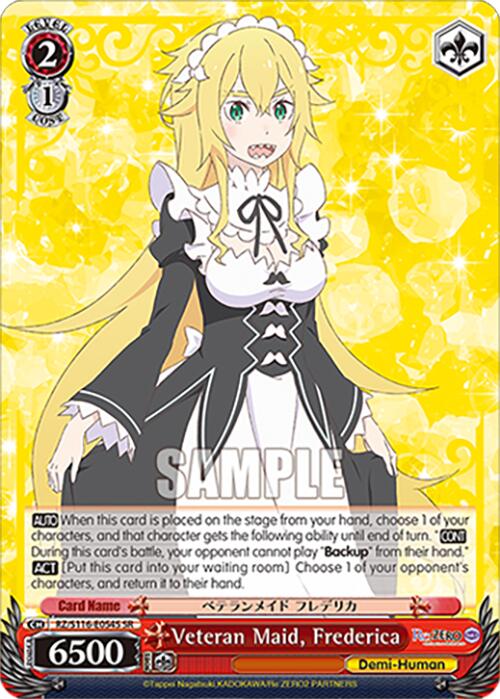 Veteran Maid, Frederica (SR) (RZ/S116-E054S) [Re:ZERO -Starting Life in Another World- Vol.3]