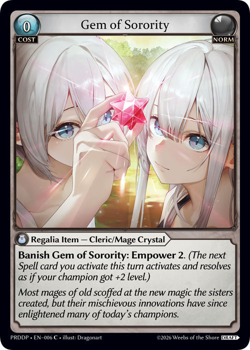 Gem of Sorority (6) [.asphodel/paradise Draft Pack]
