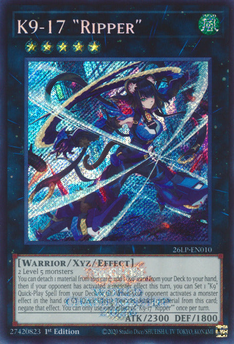 K9-17 Ripper (Emblazoned Secret Rare) [26LP-EN010] Secret Rare