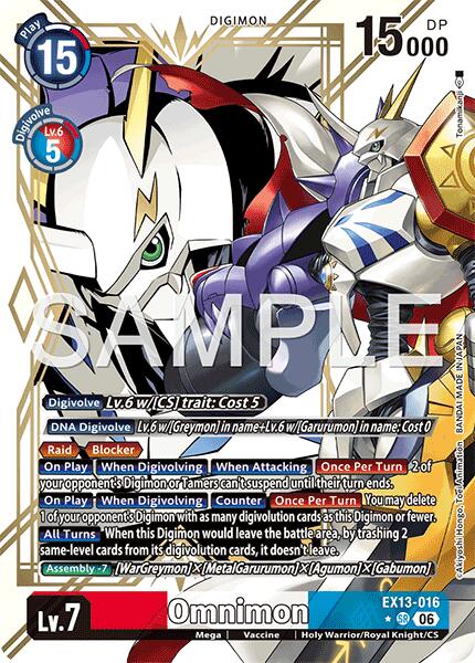 Omnimon [EX13-016] (Alternate Art) [Chivalrous XIII]