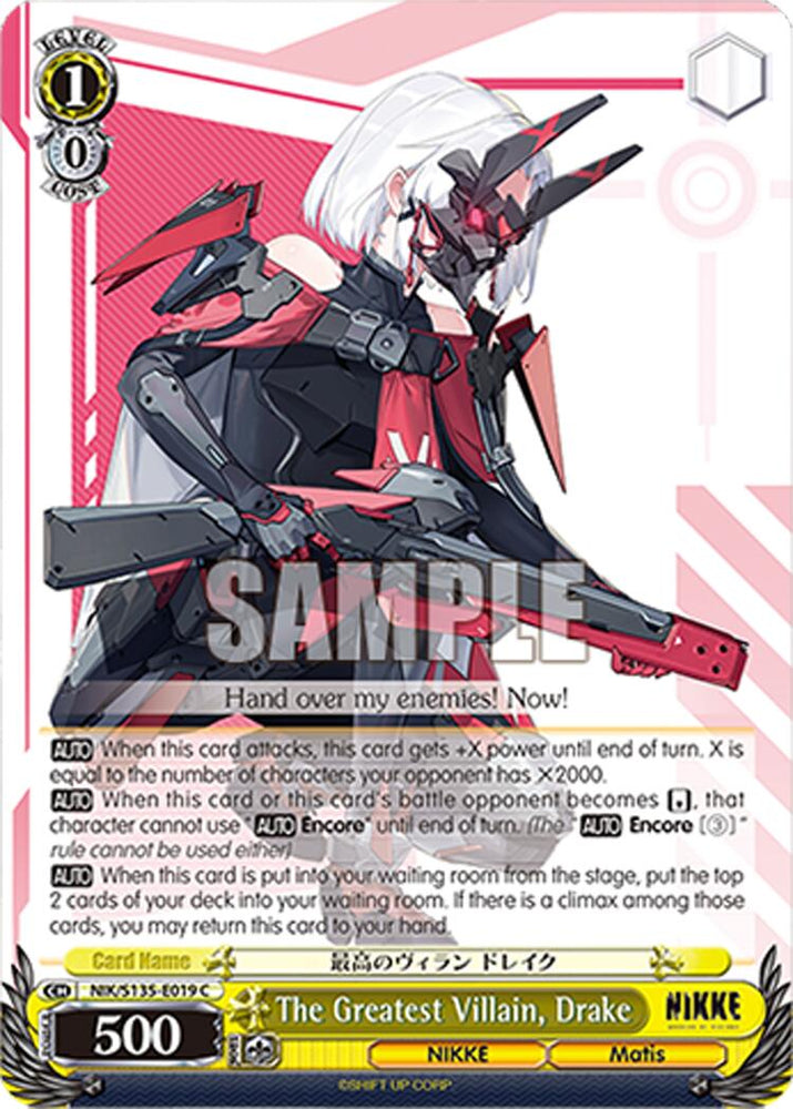 The Greatest Villain, Drake (NIK/S135-E019) [GODDESS OF VICTORY: NIKKE Vol.2]