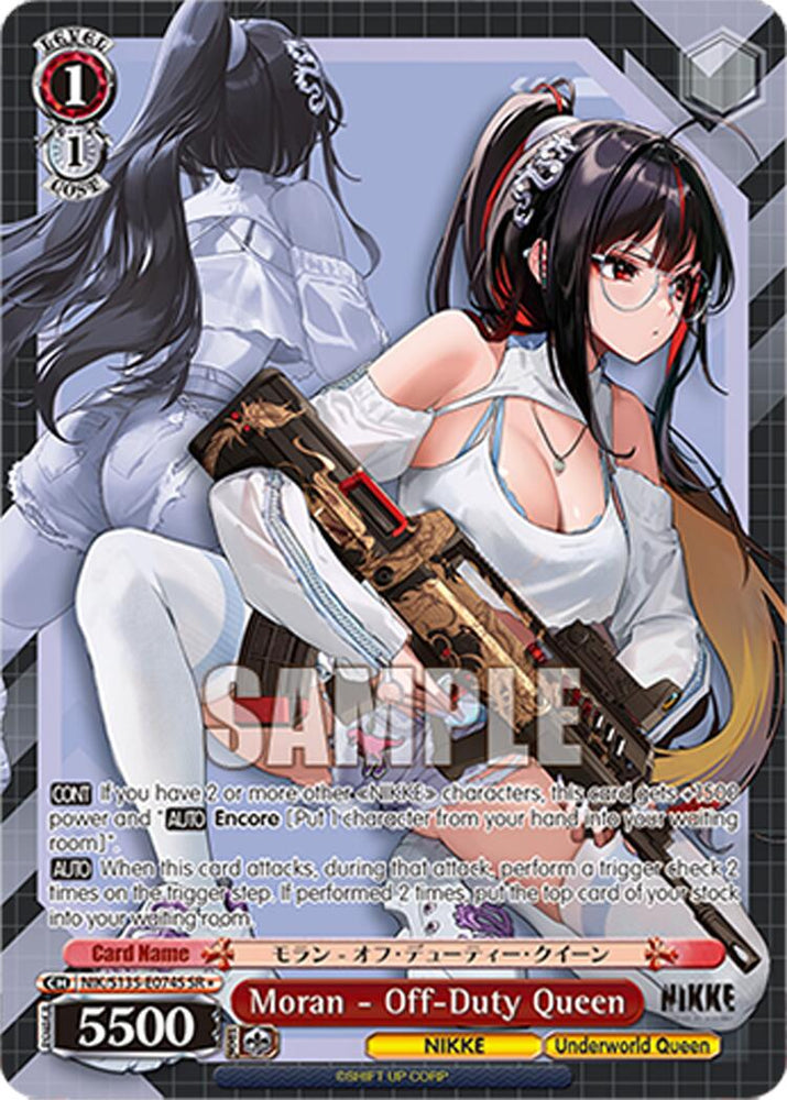 Moran - Off-Duty Queen (NIK/S135-E074S) (SR) [GODDESS OF VICTORY: NIKKE Vol.2]