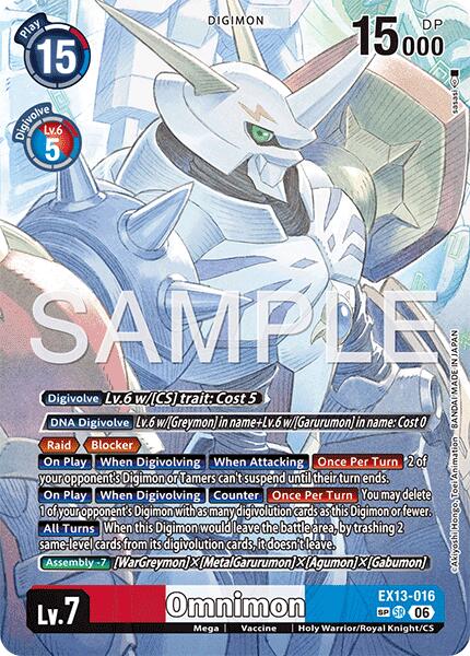 Omnimon [EX13-016] (SP) [Chivalrous XIII]