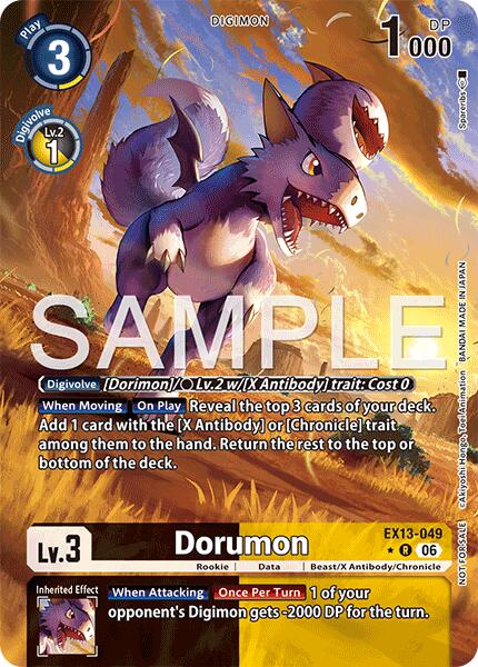 Dorumon [EX13-049] (Extended Art) [Chivalrous XIII]