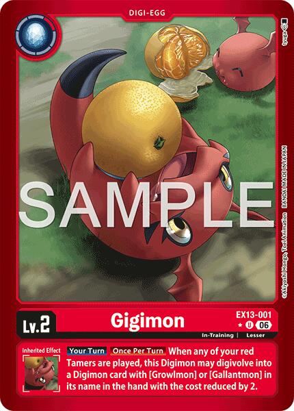 Gigimon [EX13-001] (Limited Foil) [Chivalrous XIII]