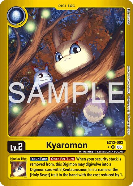 Kyaromon [EX13-003] (Limited Foil) [Chivalrous XIII]