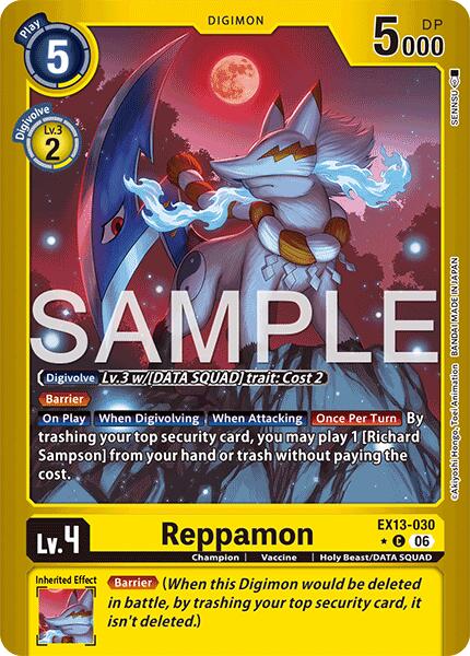 Reppamon [EX13-030] (Limited Foil) [Chivalrous XIII]