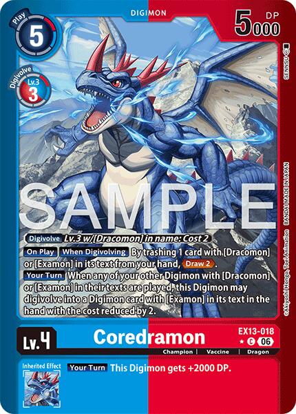 Coredramon [EX13-018] - EX13-018 (Limited Foil) [Chivalrous XIII]