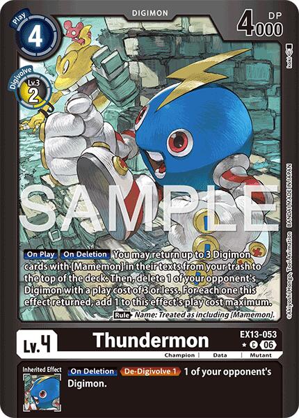 Thundermon [EX13-053] (Limited Foil) [Chivalrous XIII]