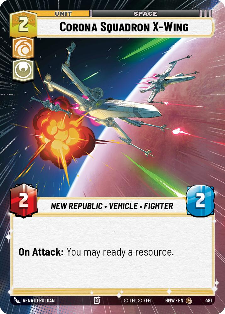 Corona Squadron X-Wing (481) (Hyperspace) (481) [Homeworlds]