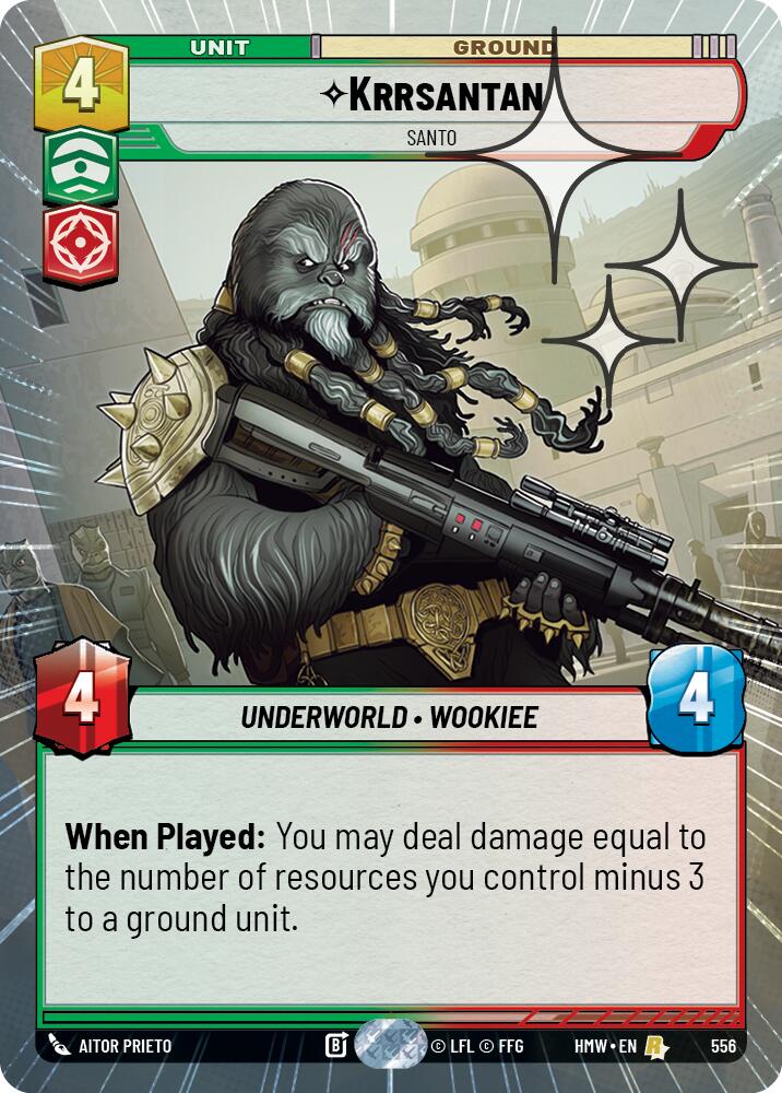 Krrsantan - Santo (556) (Hyperspace Foil) (556) [Homeworlds]