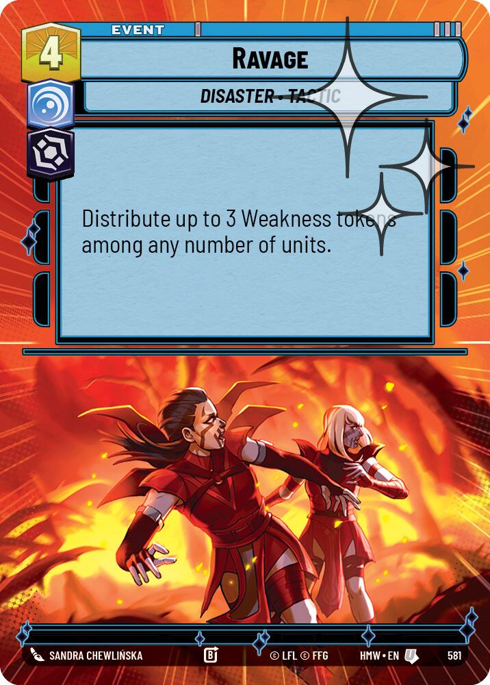 Ravage (581) (Hyperspace Foil) (581) [Homeworlds]