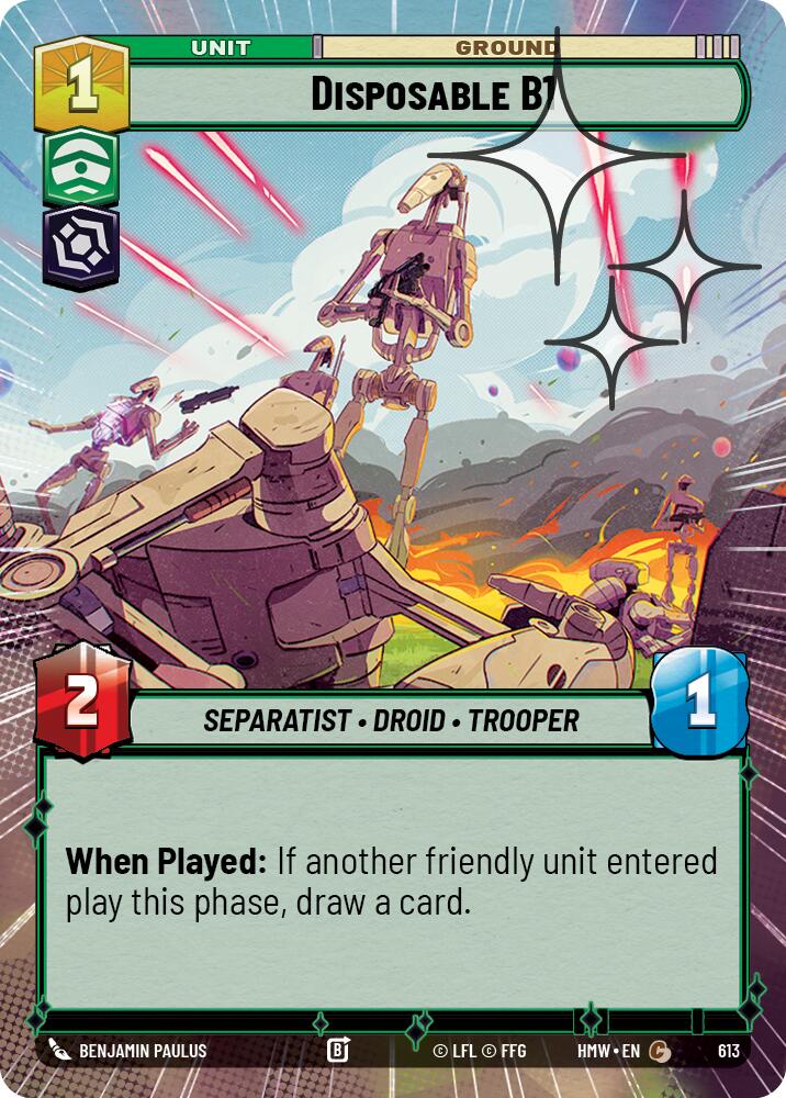 Disposable B1 (613) (Hyperspace Foil) (613) [Homeworlds]