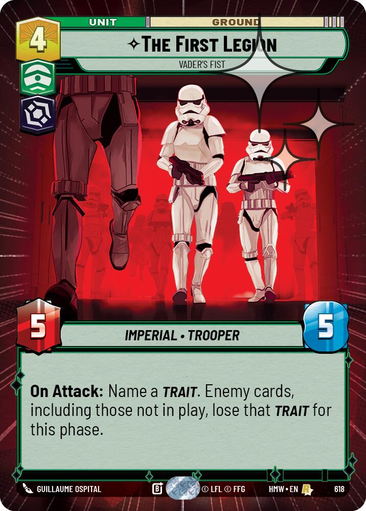 The First Legion - Vader's Fist (618) (Hyperspace Foil) (618) [Homeworlds]