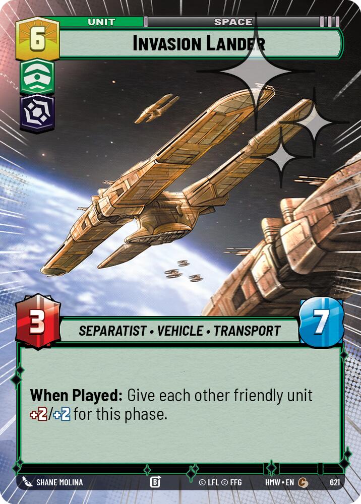 Invasion Lander (621) (Hyperspace Foil) (621) [Homeworlds]