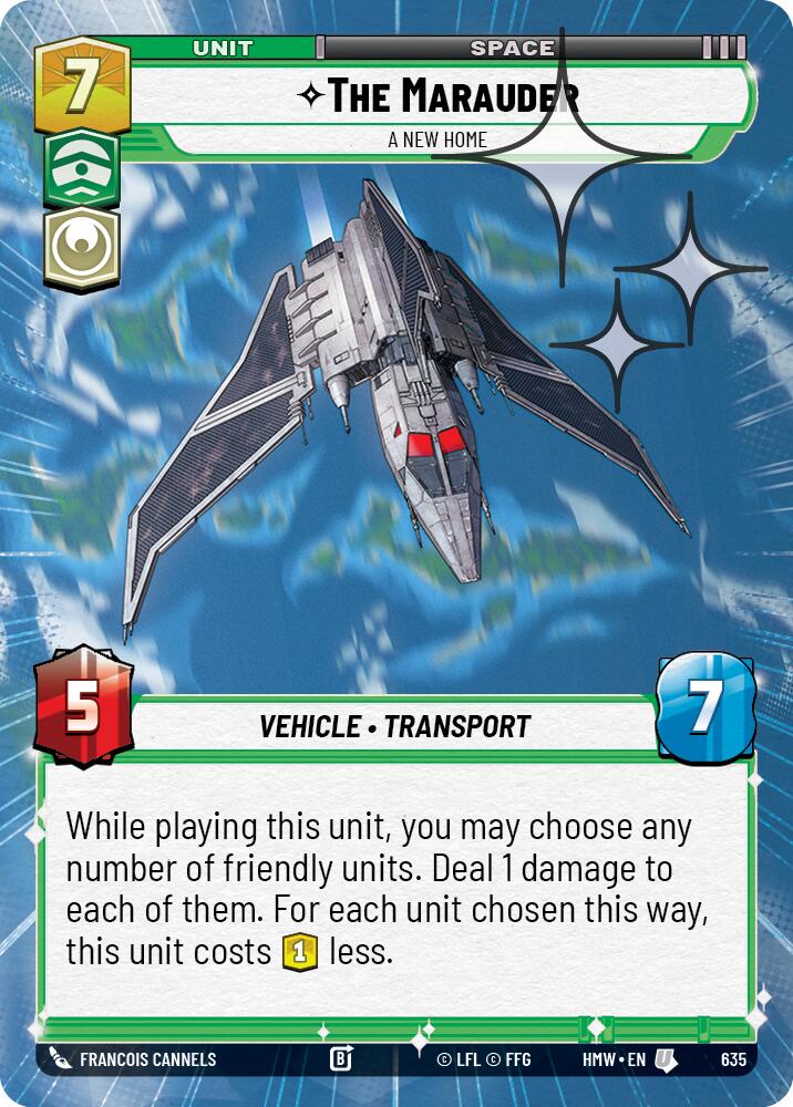 The Marauder - A New Home (635) (Hyperspace Foil) (635) [Homeworlds]