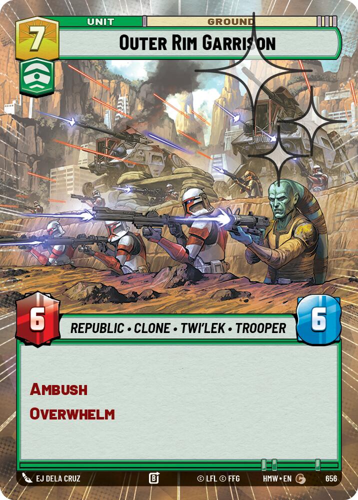 Outer Rim Garrison (656) (Hyperspace Foil) (656) [Homeworlds]