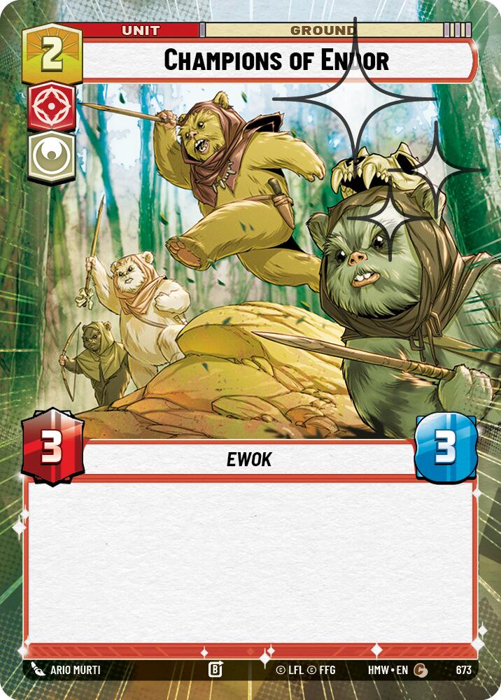 Champions of Endor (673) (Hyperspace Foil) (673) [Homeworlds]