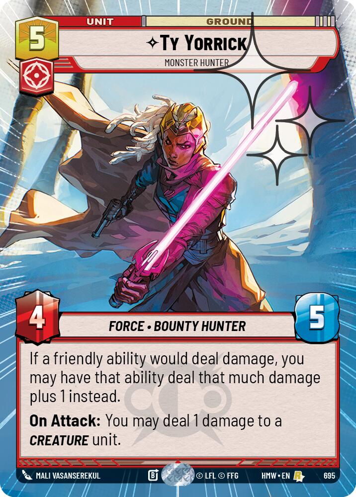 Ty Yorrick - Monster Hunter (695) (Hyperspace Foil) (695) [Homeworlds]