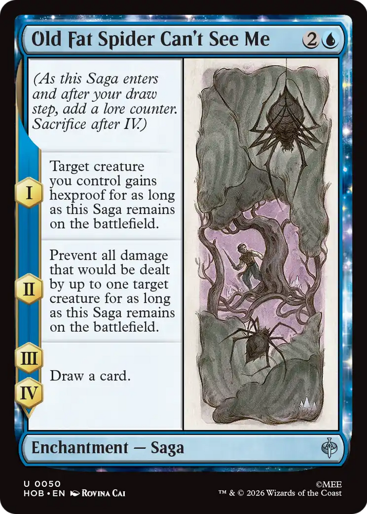 Old Fat Spider Can't See Me [The Hobbit]