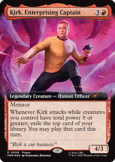 Kirk, Enterprising Captain (Extended Art) [Media Promos]